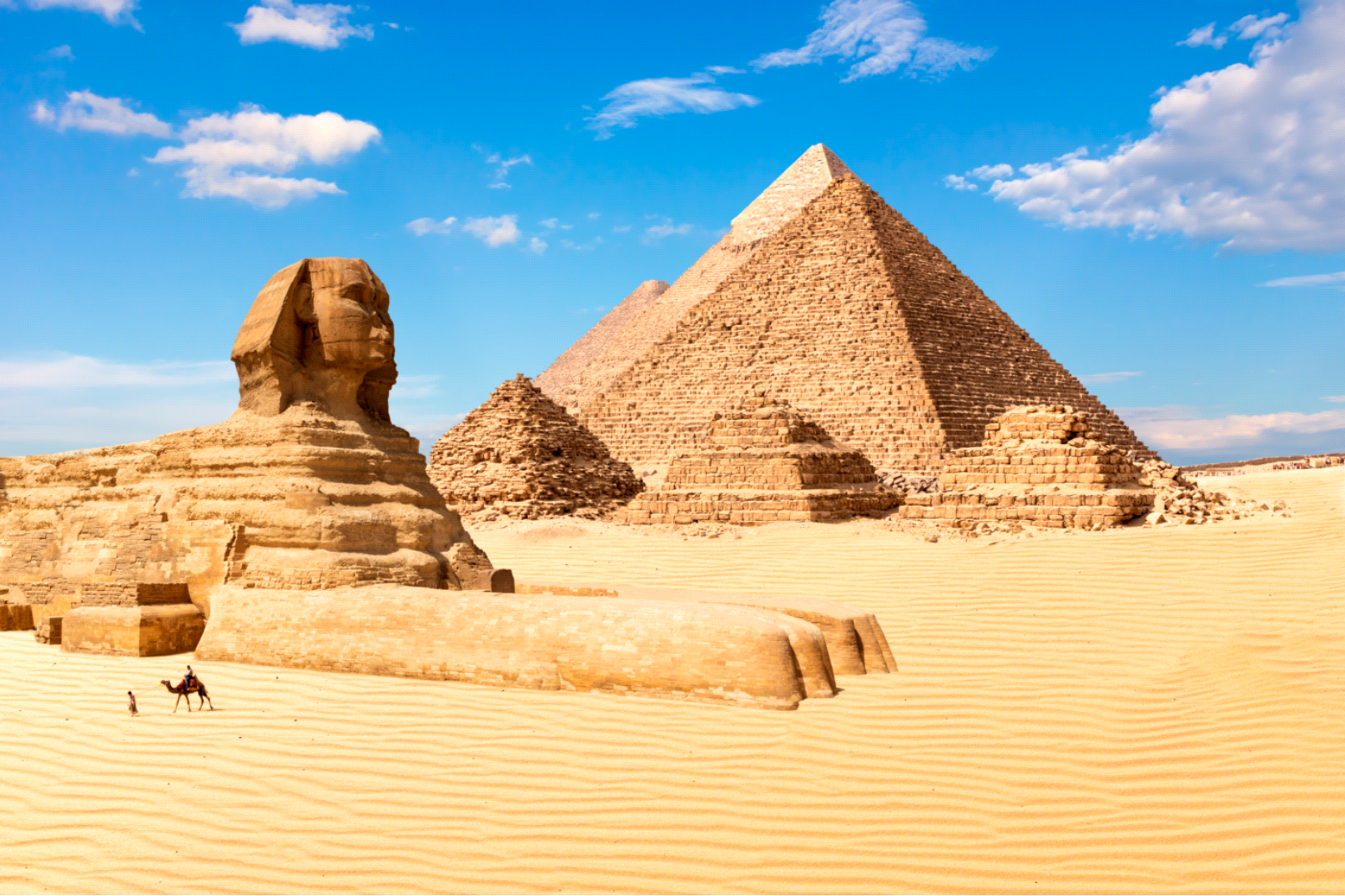 The Sphinx and The Pyramids of Giza, Egypt